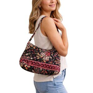 Vera Bradley Anastasia Vintage 90s Crescent Shoulder Bag 10"x7"x3"